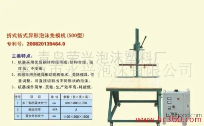 High-quality suppliers, Foam Plastics, Rongxing Foam Plastics, Foam Molding Machines, Price to be discussed.