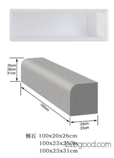 Highway curbstone mold plastic building materials