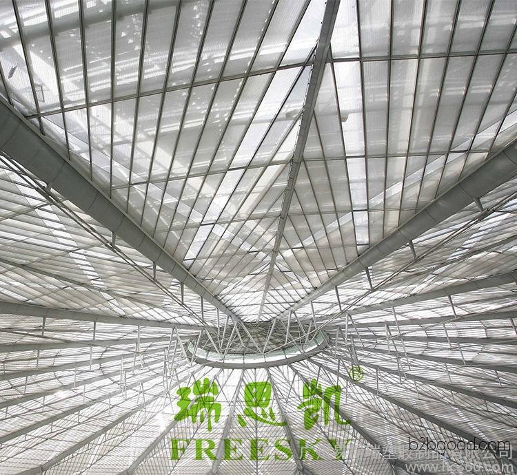 Guangdong produces 8MM thick double-layer PC brown solar panels. These are plastic building materials for lighting roofs.