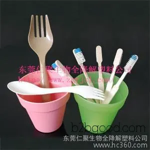 BSR fully degradable resin, injection molding grade, natural polymer resin, bioplastic