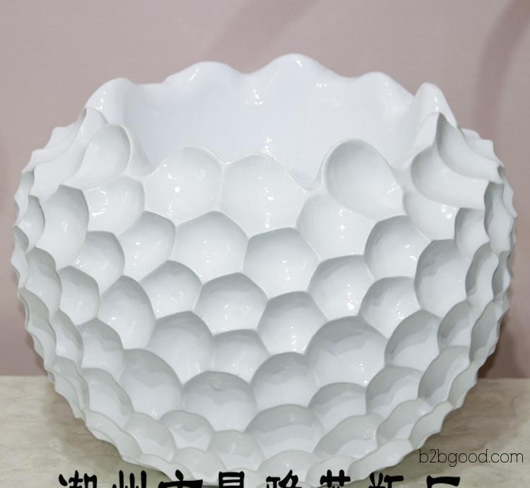 A large number of best-selling desktop ornaments, round vases made of natural resin, European-style fashionable vases, JY33039