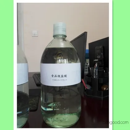 In stock available from Henan manufacturers: 31% food-grade hydrochloric acid, specifically for use in food factories, water treatment plants, and high-precision industries.