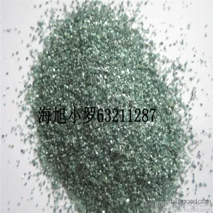 Green silicon carbide particle size sand for use as primary grinding materials