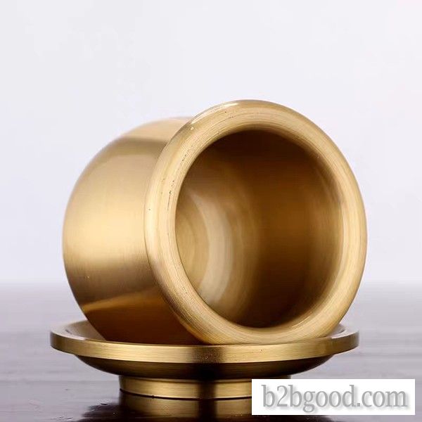 Pure bronze Buddha water cup for household worship water cup Buddha great mercy holy water Cup Guany