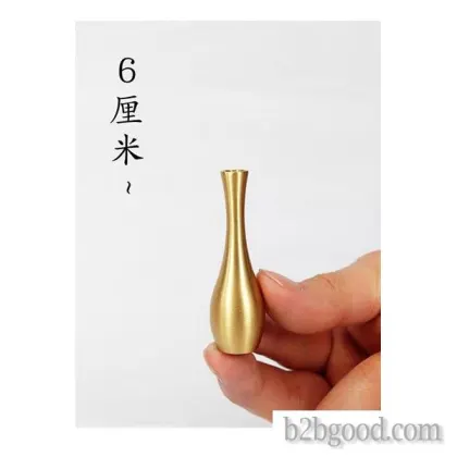 Miniature table top brass flower vase furnishing pieces of small metal vase creative living room flo