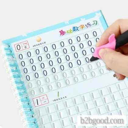 Children 3-8 years old kindergarten grooved calligraphy post pinyin strokes pre-school initiation fu