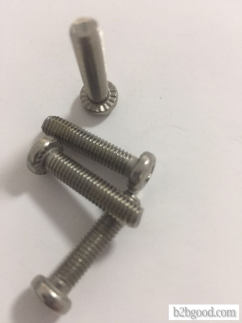 Stainless steel cross disk head with tooth screw