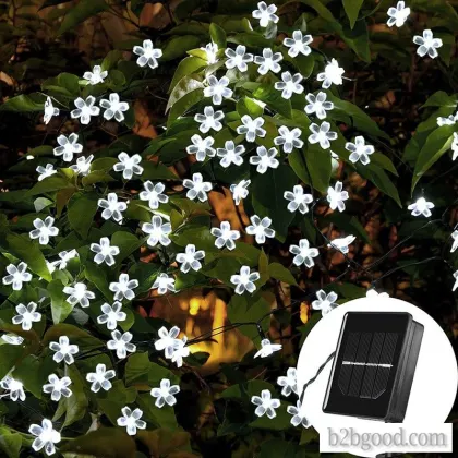 Heizhen solar string lights Cherry blossom fairies LED outdoor garden lawn festival decoration