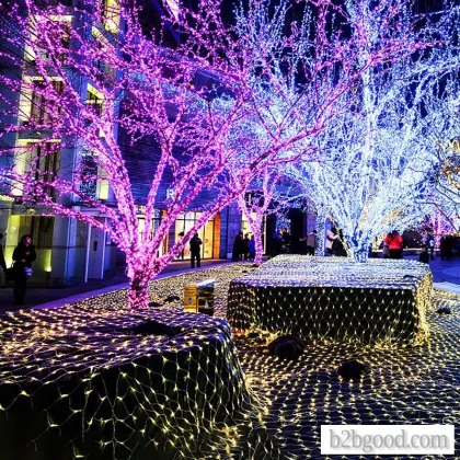 Heizhen 1.5m 3M Fishing Net lights Garden wedding party decorated with fairy tale lights garden deco