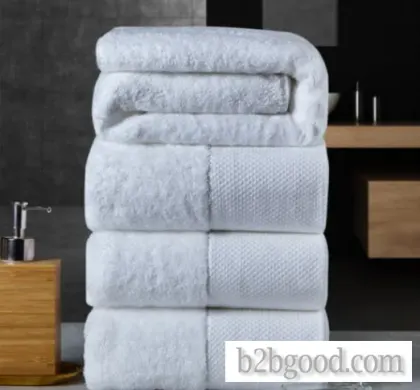 Luxury 5-Star 100% Cotton Jacquard Exquisite Embroidery White Hotel Towel Set