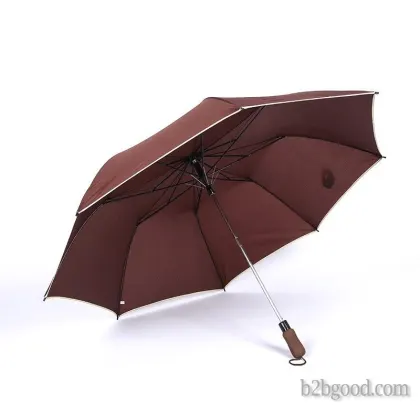 Oversized 27-inch folding golf umbrella with a two-fold edge