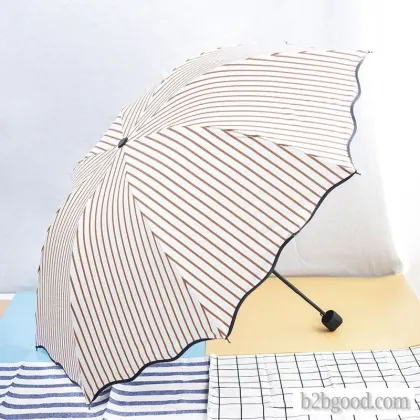 Stripe umbrellas double fold vinyl for shading