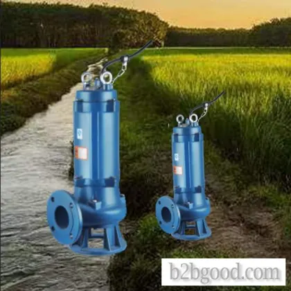 Single blade cutting sewage submersible pump