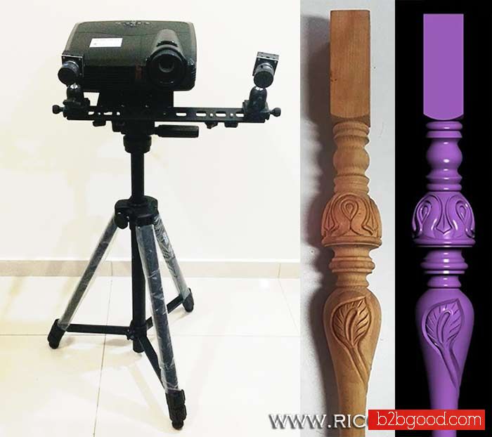 Portable 3D Scanner Machine to CNC Moulding Milling Machine