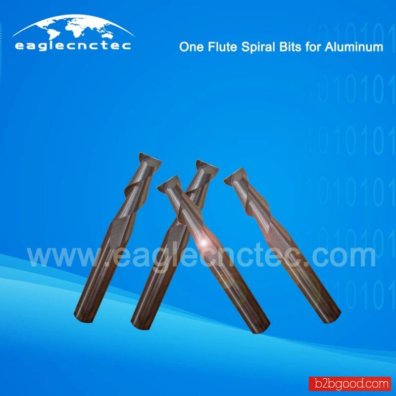 Aluminum Cutting Router Bits One Flute Spiral Bits