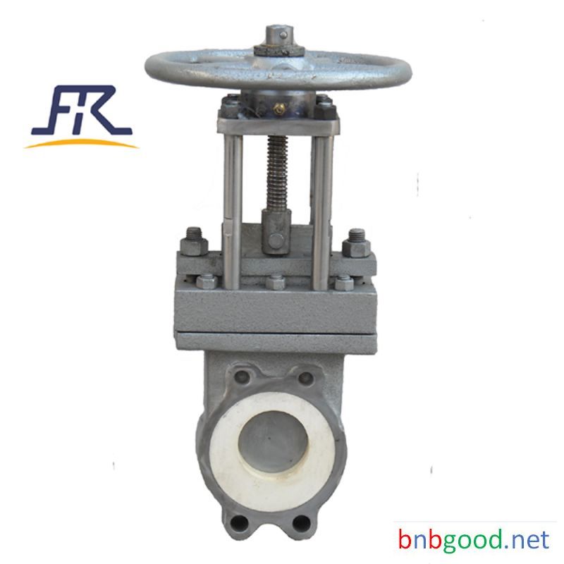 Ceramic Slurry Discharging Knife Gate Valve,fully Ceramic lined Dry Ash Knife Gate Valve,ceramic gat