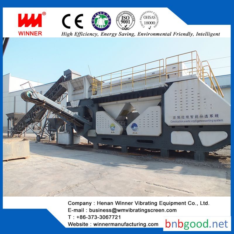 Winner construction waste sorting plants for sale