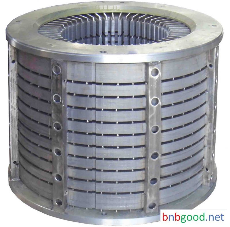 Efficient asynchronous motor core lamination stator rotor
