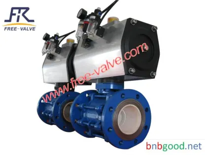 Pneumatic Zirconia High Anti-Corrosion  Ceramic  Ball Valve