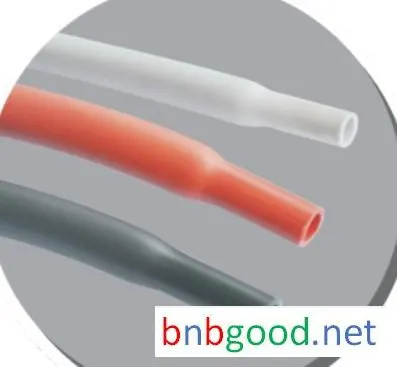 Pure silicone heat shrinkable tubing