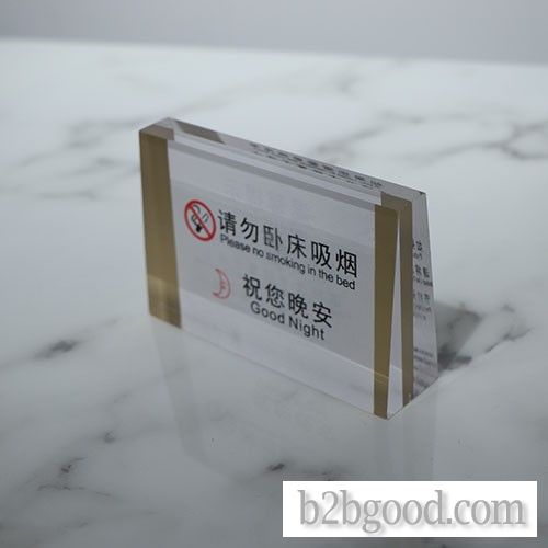 Manufacturers direct magnetic thickened acrylic table card table sign crystal decca display card pic