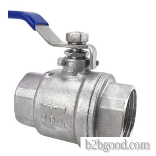 Two piece ball valve