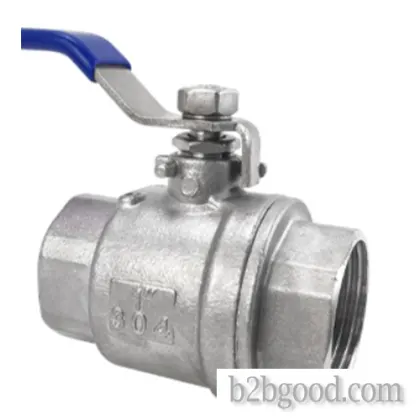 Two piece ball valve