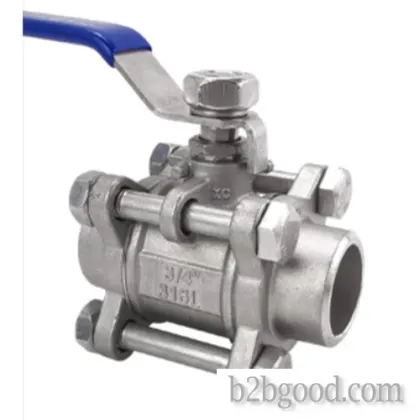 Stainless steel three-piece welded ball valve Three-piece ball valve inner wire ball valve