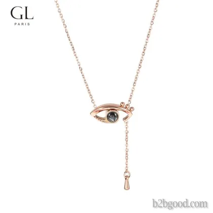 GL necklace ins simple clavicle chain