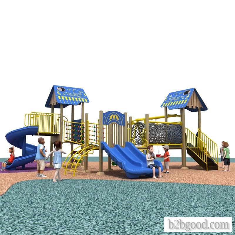 Plastic and wood little Doctor slide Outdoor large amusement equipment Children's Park kinderga