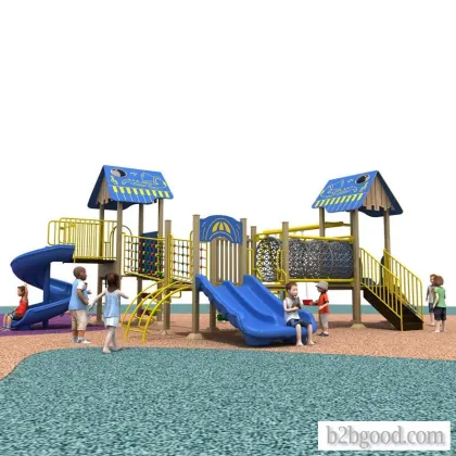 Plastic and wood little Doctor slide Outdoor large amusement equipment Children's Park kinderga