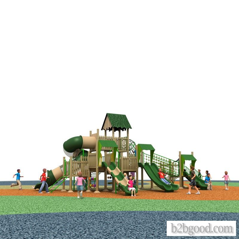 Plastic and wood little Doctor slide Outdoor large amusement equipment Children's Park kinderga