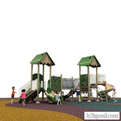 "Plastic and wood Little Doctor slide outdoor large amusement equipment Children's Park Ki