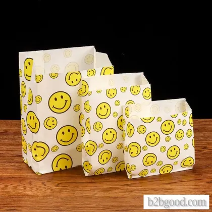 Disposable oil-proof paper bags, Fried chicken burgers, pancakes, Fries, barbecue oil-proof paper ba