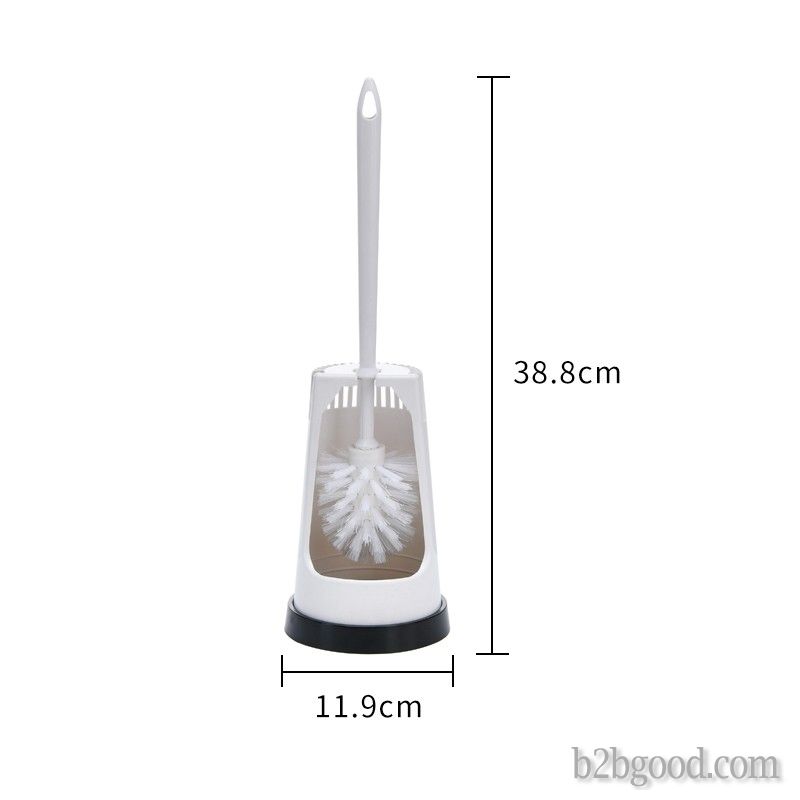 Clean the toilet brush holder in the household plastic bathroom