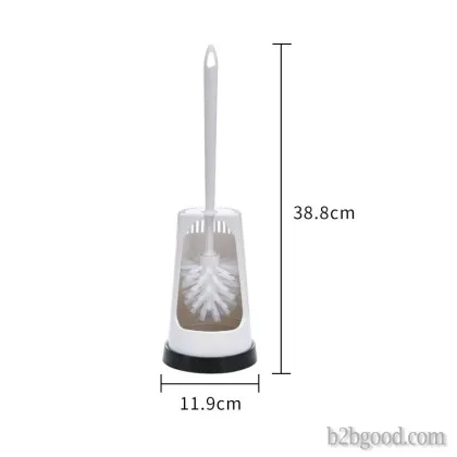 Clean the toilet brush holder in the household plastic bathroom