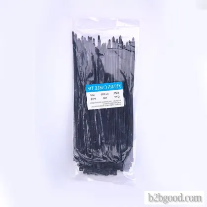 Self-locking nylon tie strap plastic buckle strong tie strap tie strap black strap strangle dog tie