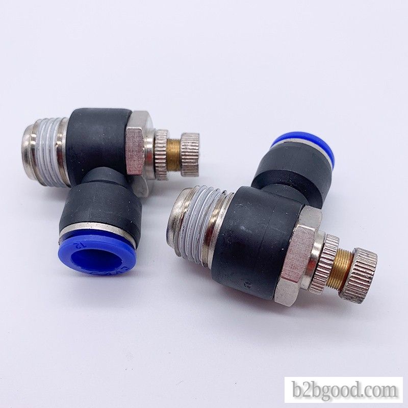 Sl4/6/8/10/12-m5 01 02 03 pneumatic tube quick joint throttle valve speed control valve SL4/6/8/10/1