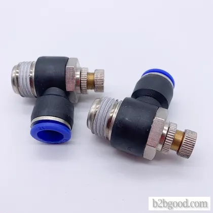 Sl4/6/8/10/12-m5 01 02 03 pneumatic tube quick joint throttle valve speed control valve SL4/6/8/10/1