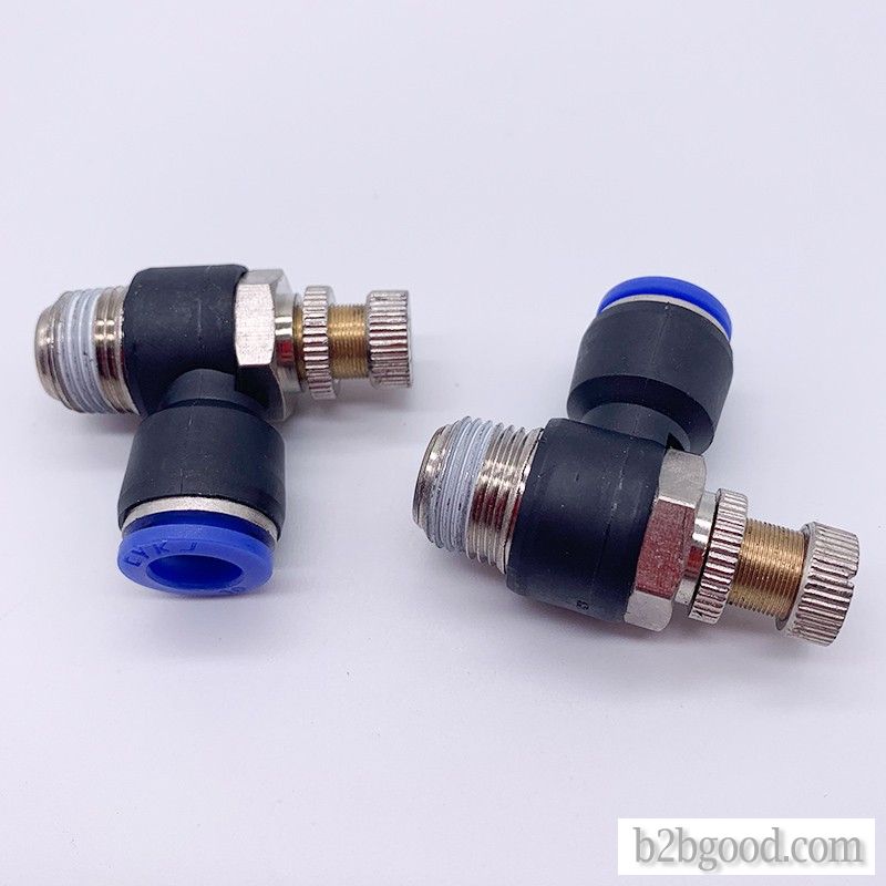Sl4/6/8/10/12-m5 01 02 03 pneumatic tube quick joint throttle valve speed control valve SL4/6/8/10/1