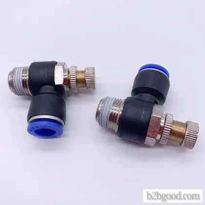 Sl4/6/8/10/12-m5 01 02 03 pneumatic tube quick joint throttle valve speed control valve SL4/6/8/10/1