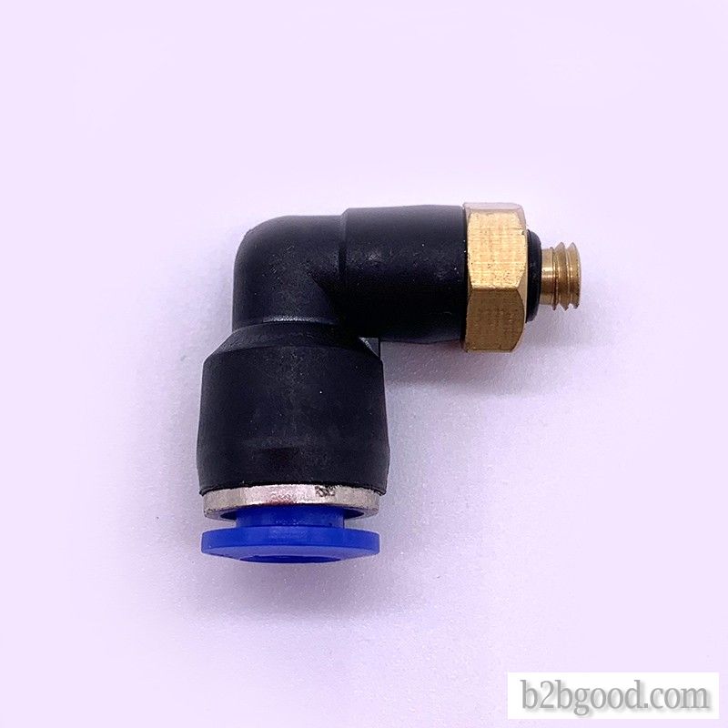 Pneumatic tube joint quick insert Plastic joint screw bend PL8-02/4-M5/6-01/10-04
