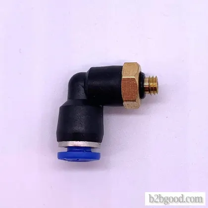 Pneumatic tube joint quick insert Plastic joint screw bend PL8-02/4-M5/6-01/10-03