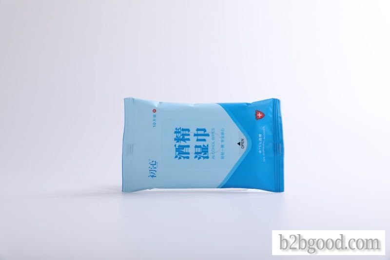 Pack 10 pieces of alcohol disinfectant wipes