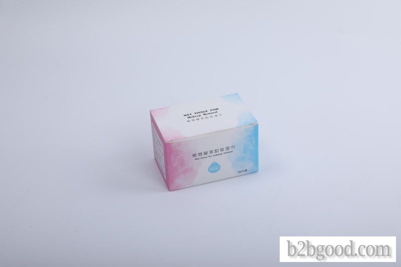 Chooqin makeup remover wipes in a box of 30 pieces