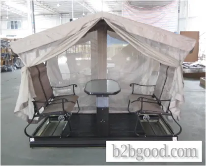 Aluminum and iron shake tables and chairs