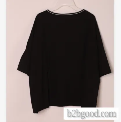 Loose technology texture silver thread embroidery versatile blouse