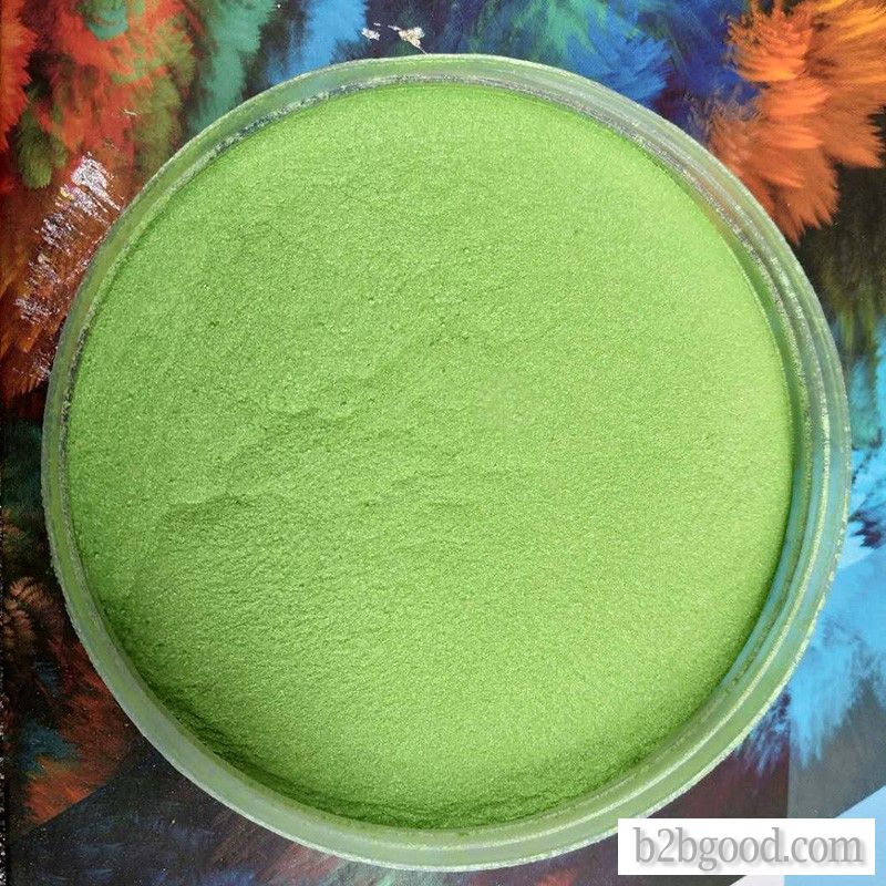 Natural mica industrial zone grade pearlite pigment leaves green