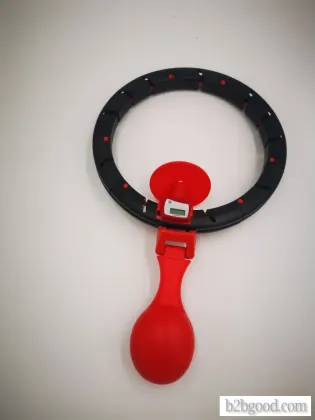 The hula hoop will not fall out of the small waist smart hula hoop
