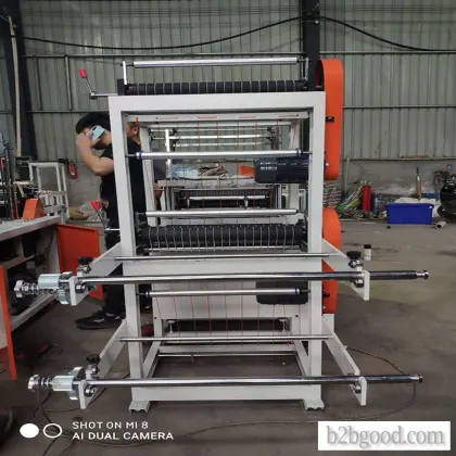 Disposable single and double layer plastic glove making machine